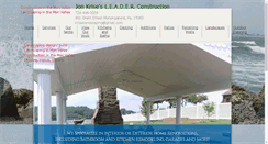 Desktop Screenshot of jonkrisesleaderconstruction.com
